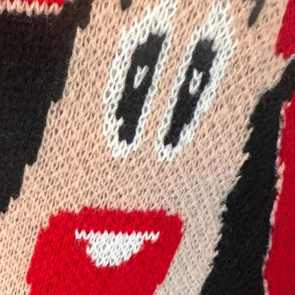 DOE & RAE Red nosed reindeer Christmas sweater S M L - Picture 7 of 8